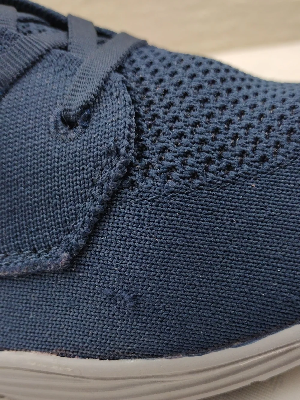 Skechers Seager Air-Cooled Memory Foam Navy Stretch Fit Knit Wedge Heel Shoe